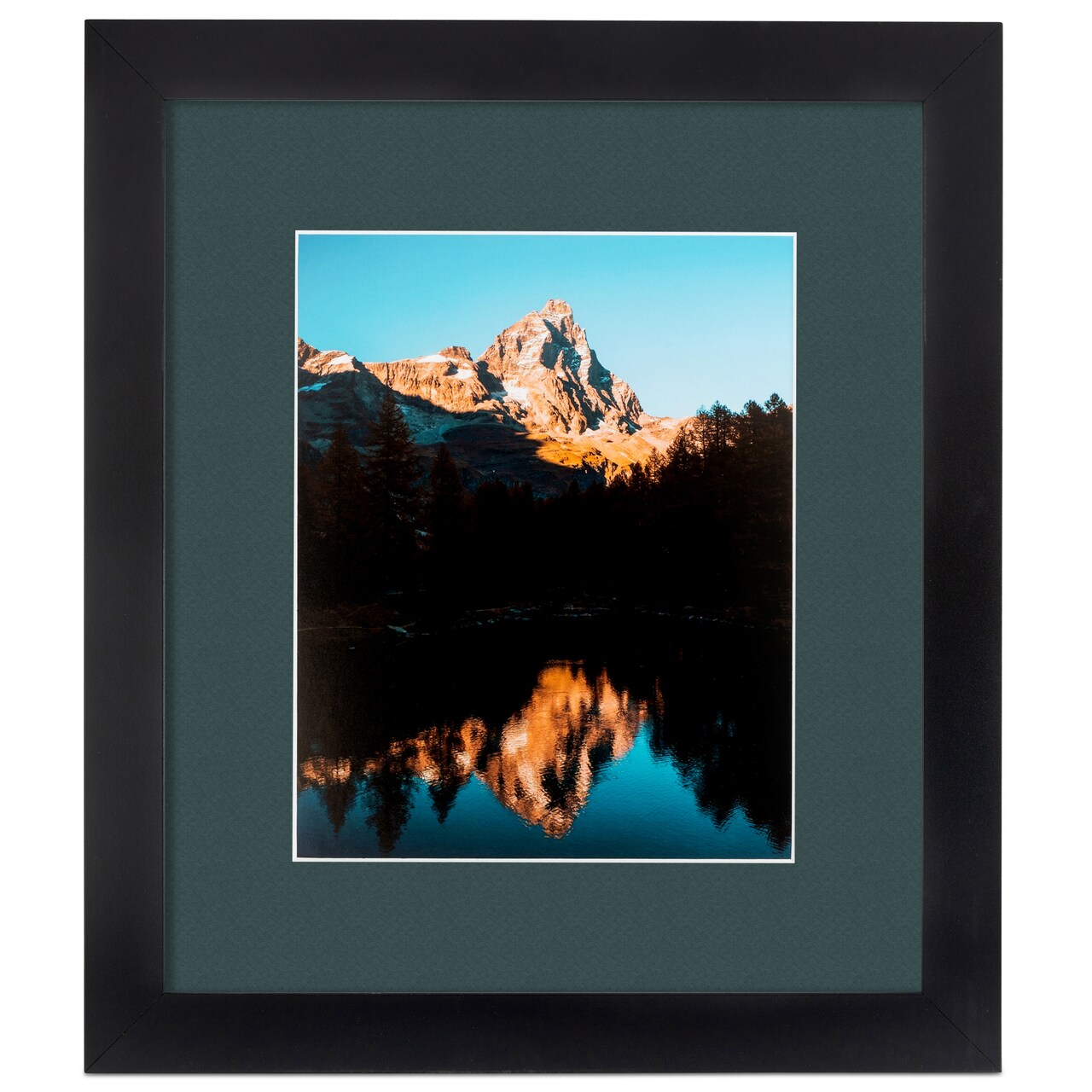 ArtToFrames 28x34" Matted Picture Frame with 24x30" Single Mat Photo Opening Framed in 1.25" Black and 2" Mat (FWM-3926-28x34)